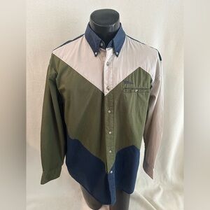 Mo Betta Shirt Men's X-Large Long Sleeve Button Down Multicolored Shirt Vintage